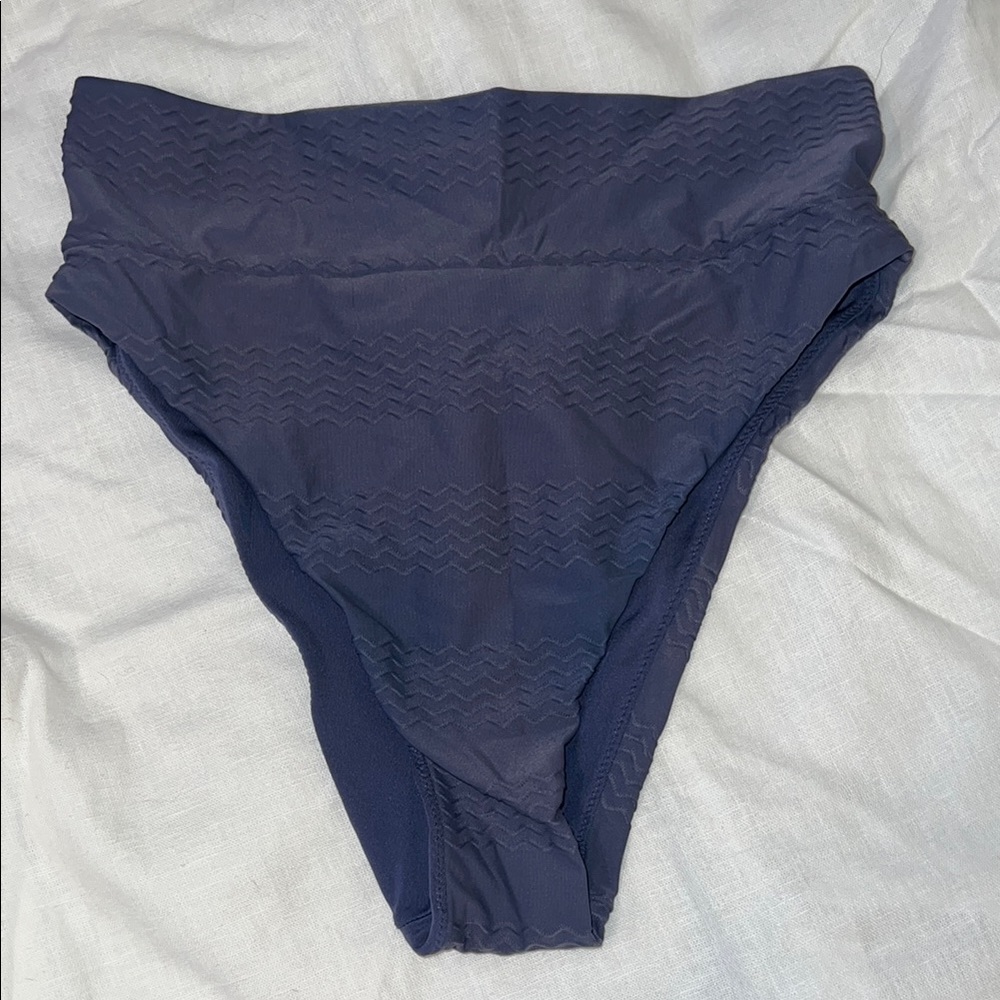 Aerie Blue High-Cut Bikini Swimwear